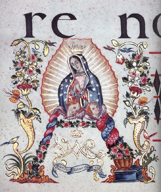 unknow artist Devotion to the virgin of Guadalupe china oil painting image